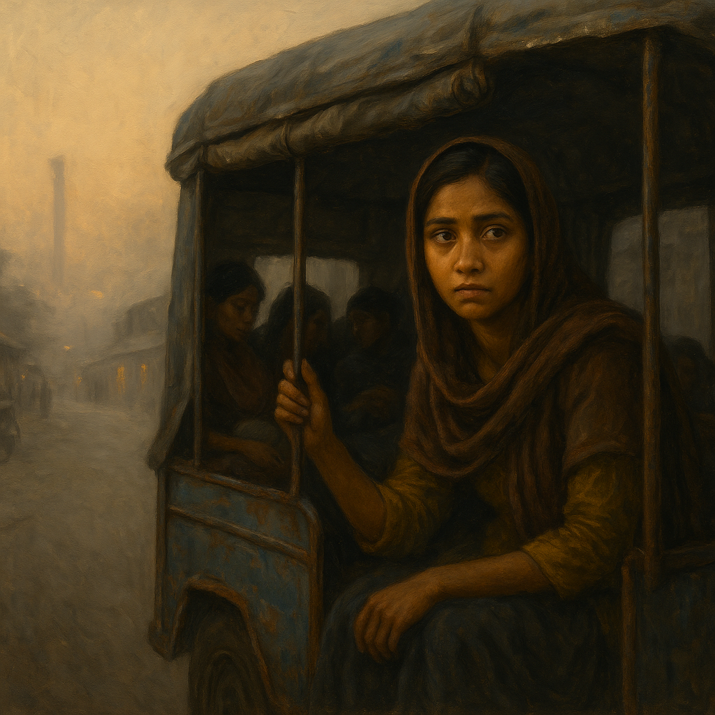 Dawn Reflections in Rusted Tempo